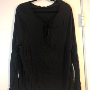 Old Navy Front Tie Long Sleeved Shirt